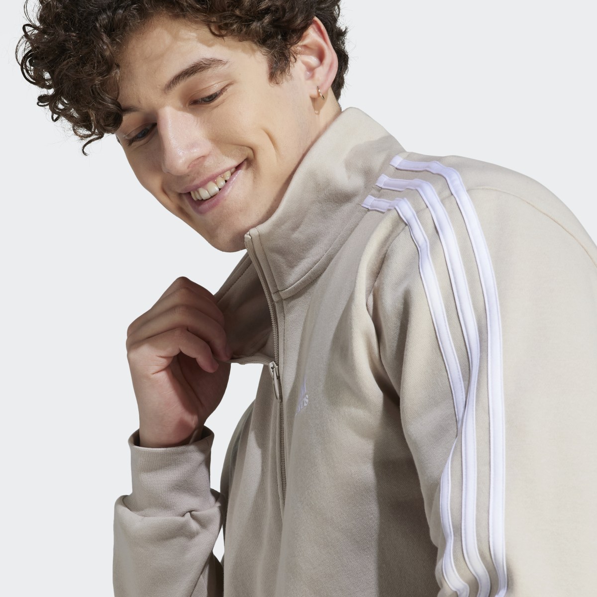 Adidas Basic 3-Stripes Fleece Track Suit. 8