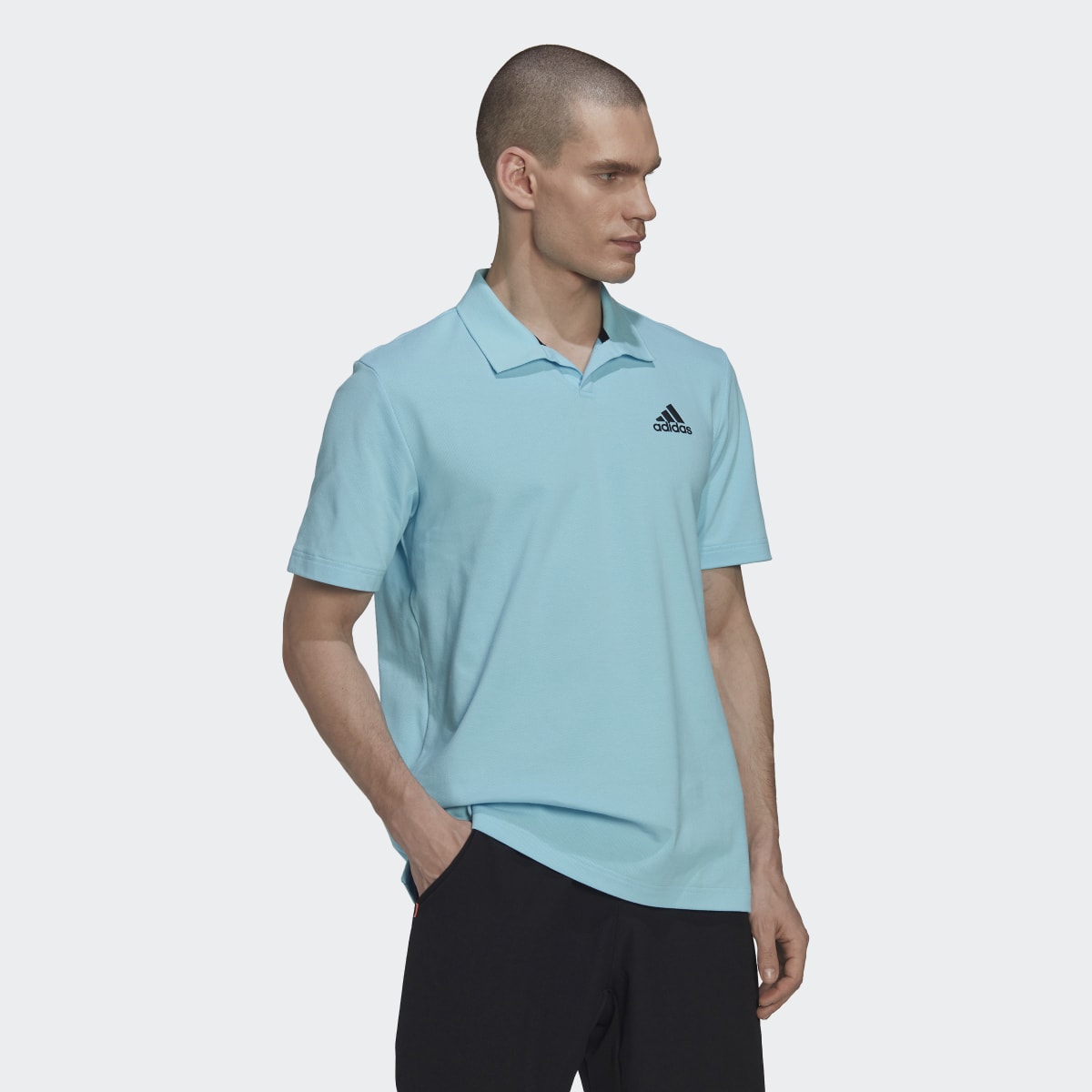 Adidas Clubhouse 3-Bar Tennis Polo Shirt. 4