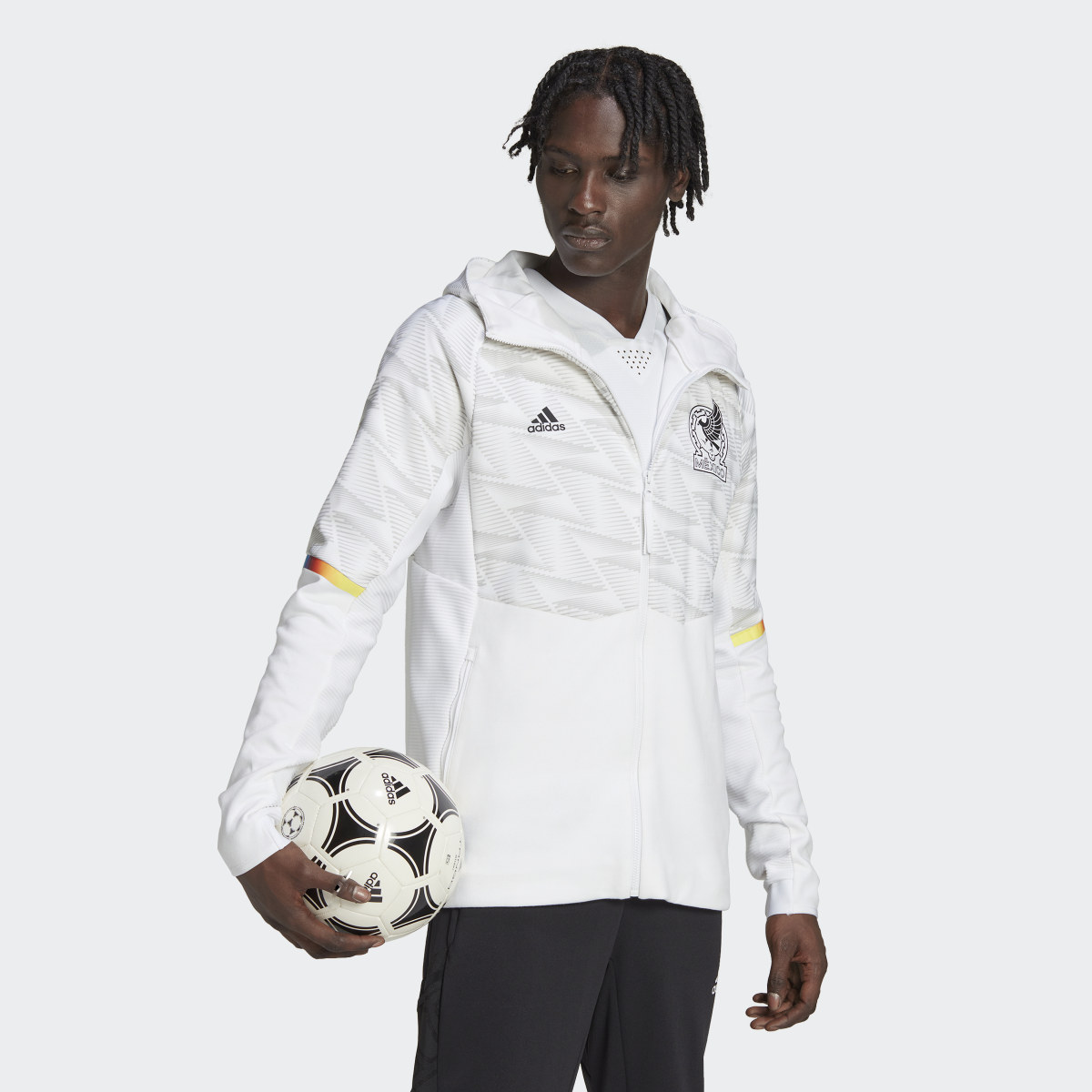 Adidas Felpa con cappuccio Game Day Full-Zip Travel Mexico. 4