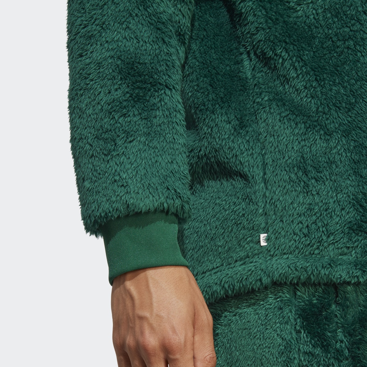 Adidas Essentials+ Fluffy Fleece Crew Sweatshirt. 7