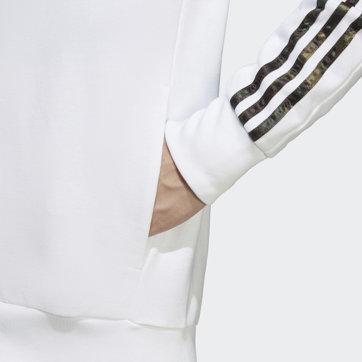 Adidas Essentials French Terry 3-Stripes Full-Zip Hoodie. 7