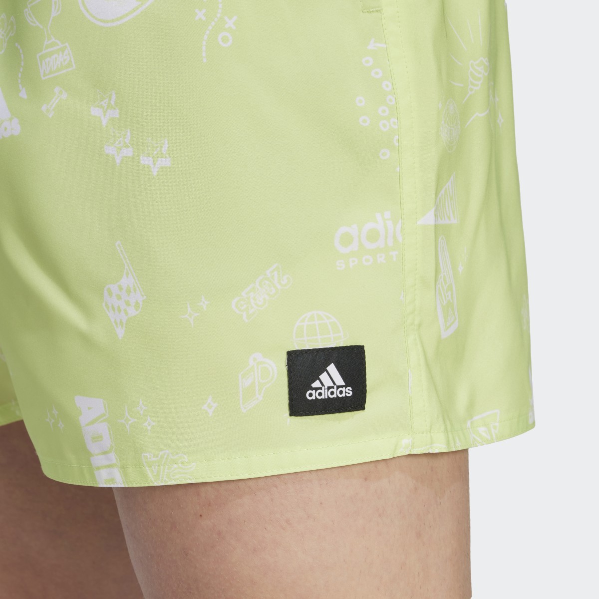 Adidas Brand Love CLX Short-Length Swim Shorts. 5