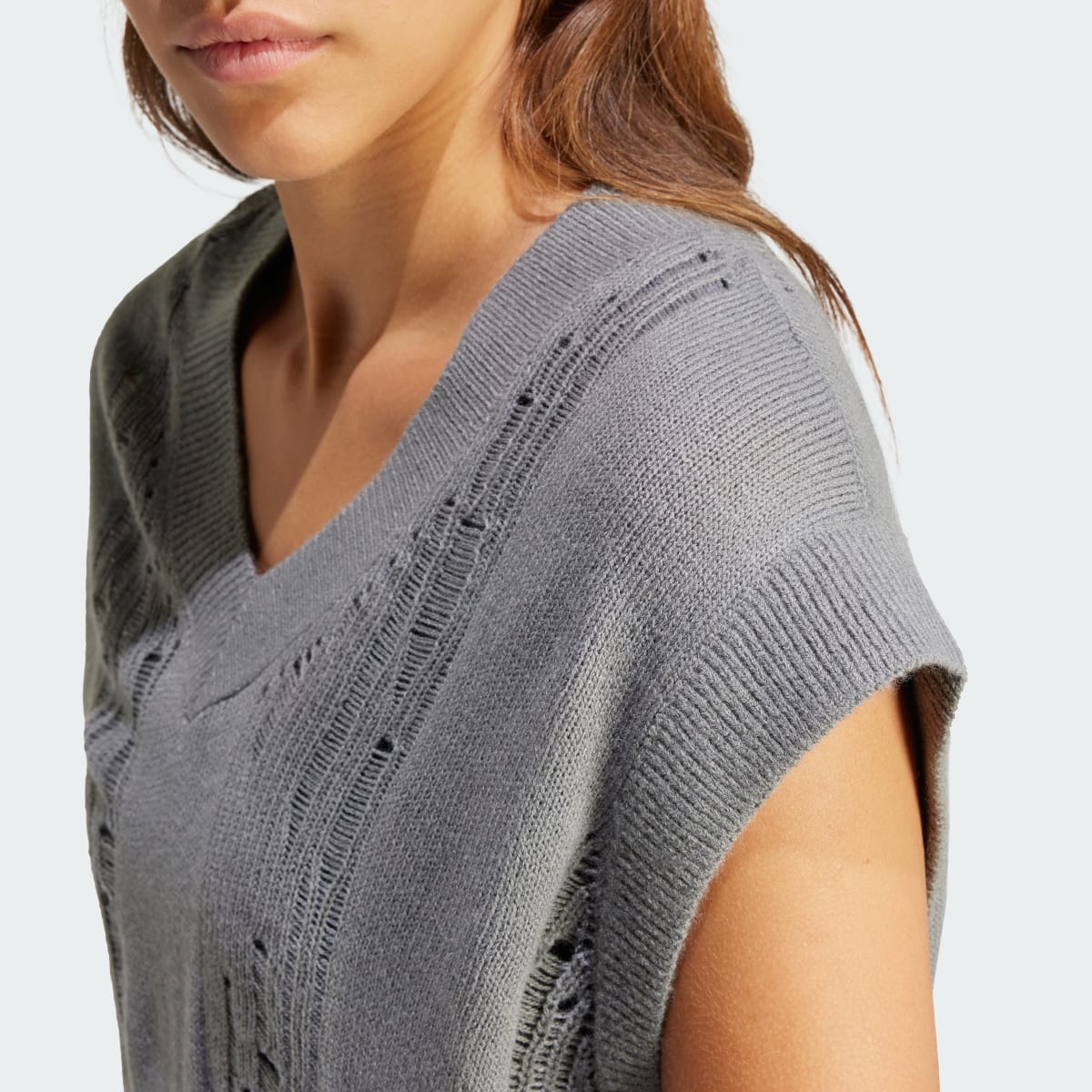 Adidas Distressed Knit Vest. 6