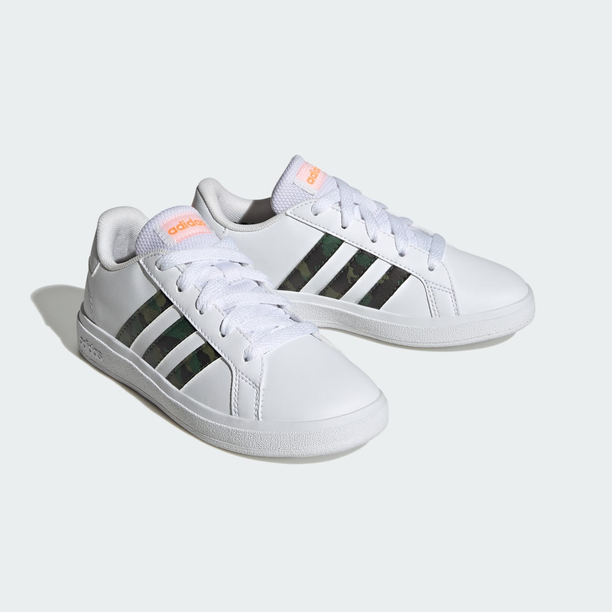 Adidas Grand Court Lifestyle Lace Tennis Shoes. 5