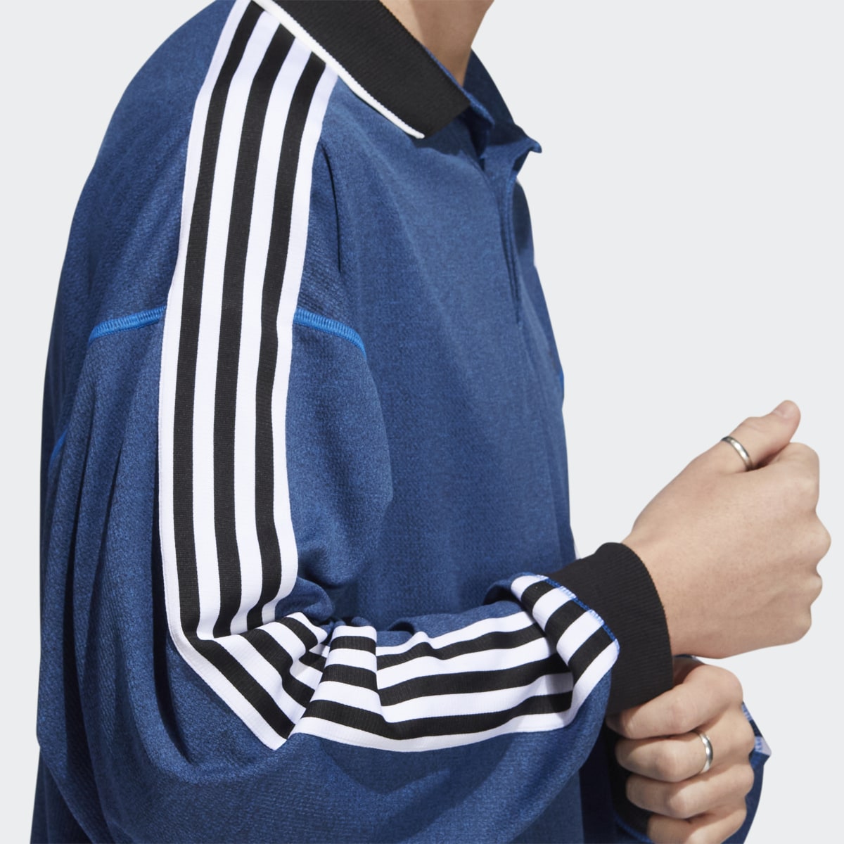 Adidas Long Sleeve Polo Jersey (Gender Neutral). 7