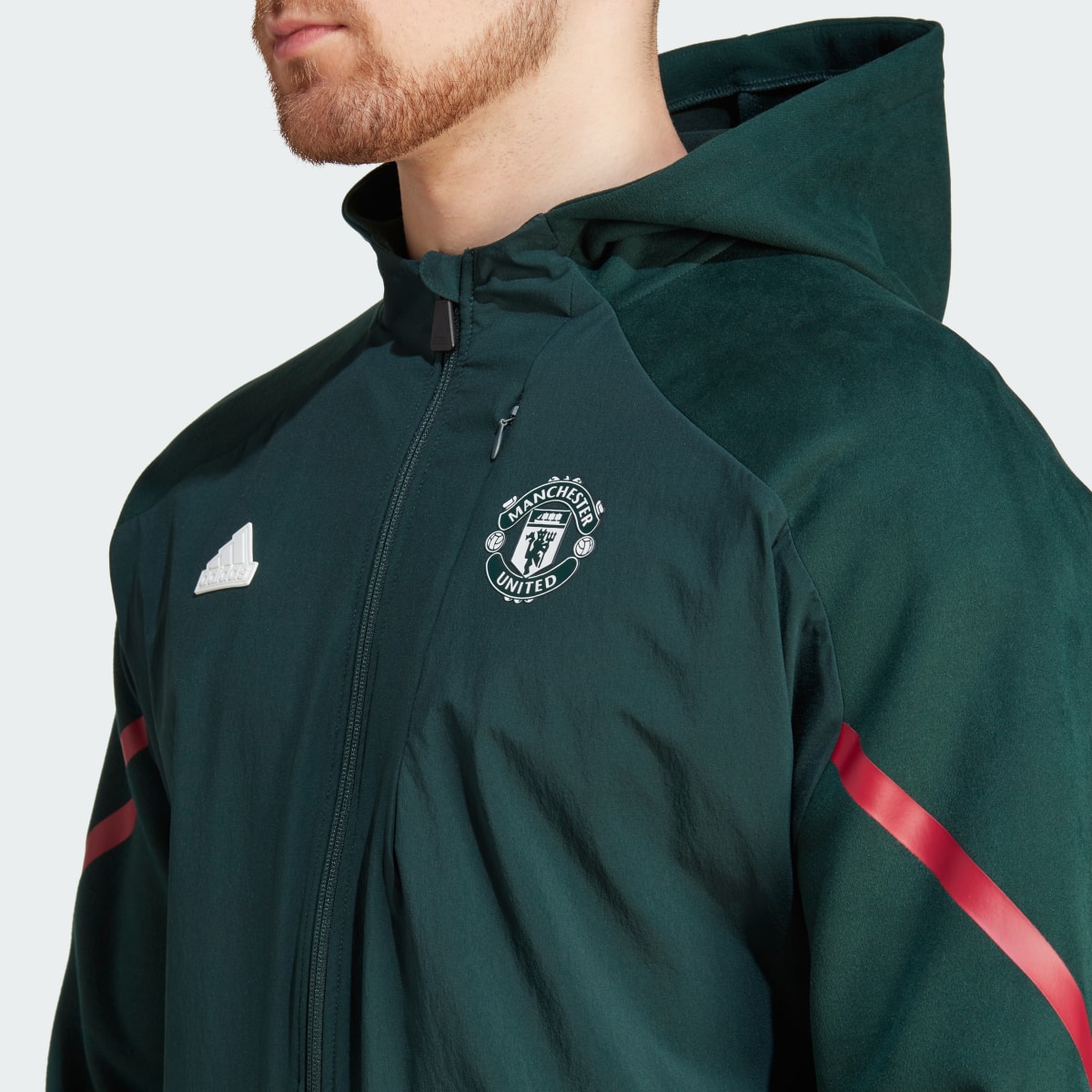 Adidas Manchester United Designed for Gameday Full-Zip Hoodie. 6