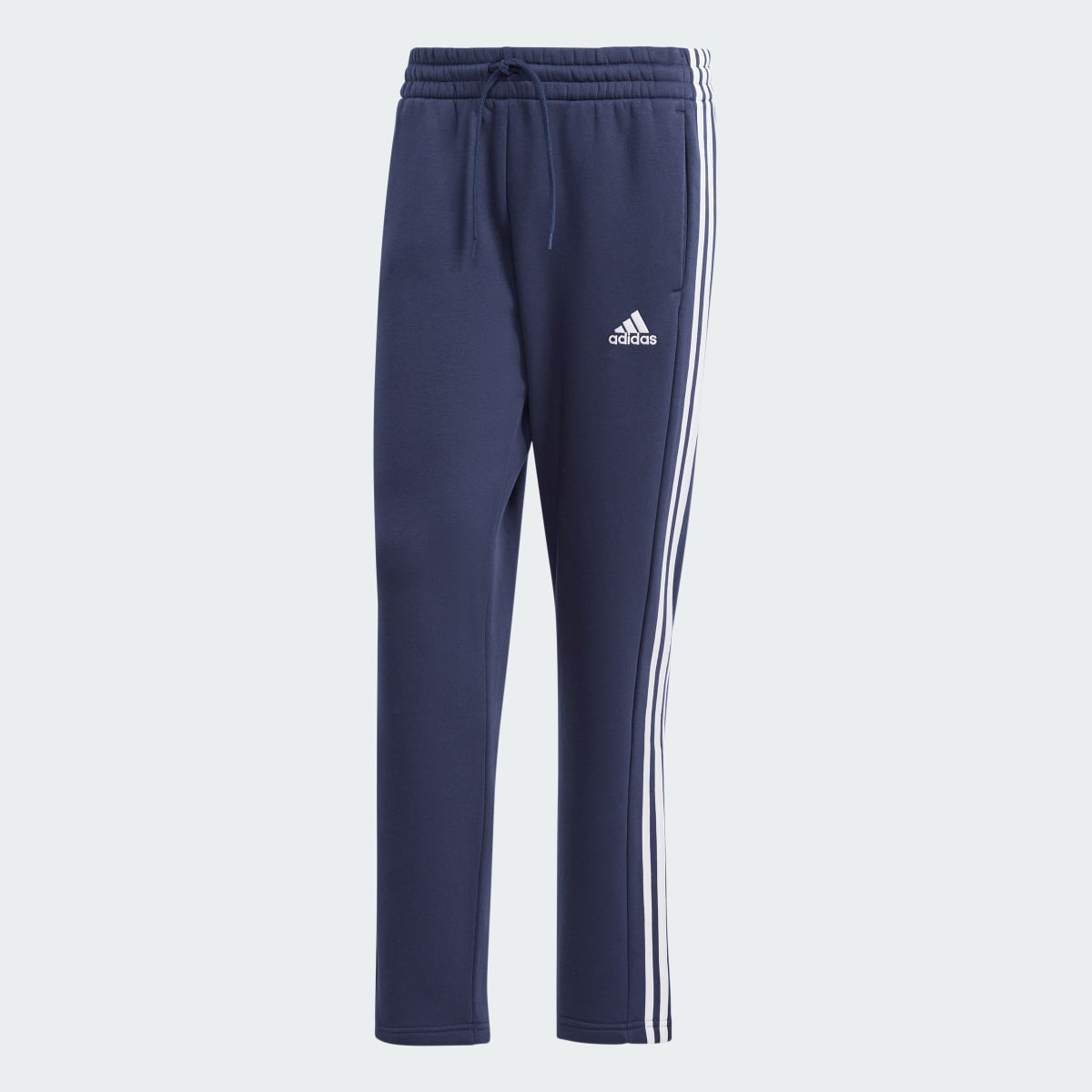 Adidas Essentials 3-Stripes Open Hem Fleece Pants. 4