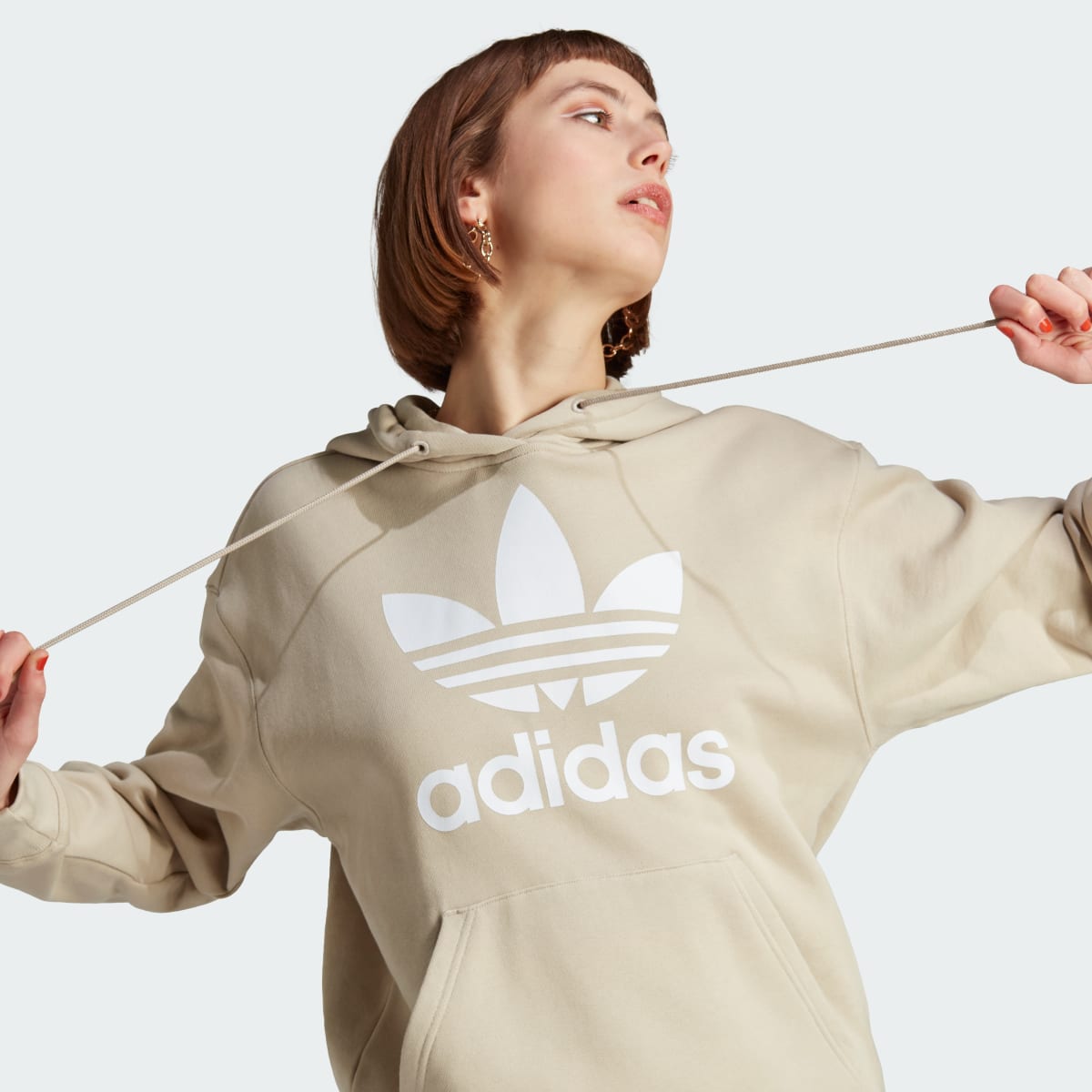 Adidas Sudadera con capucha Trefoil. 6