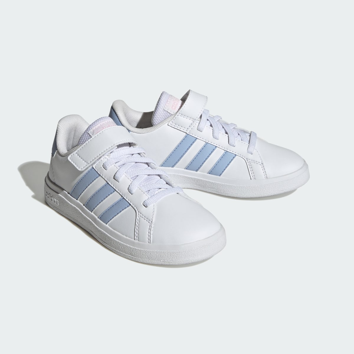 Adidas Grand Court Court Elastic Lace and Top Strap Shoes. 5