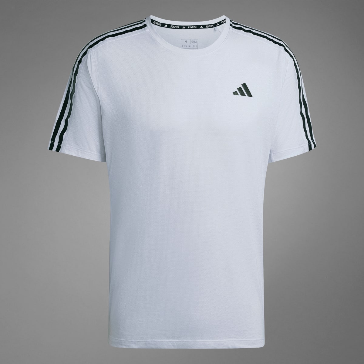 Adidas Own the Run 3-Stripes Tee. 9