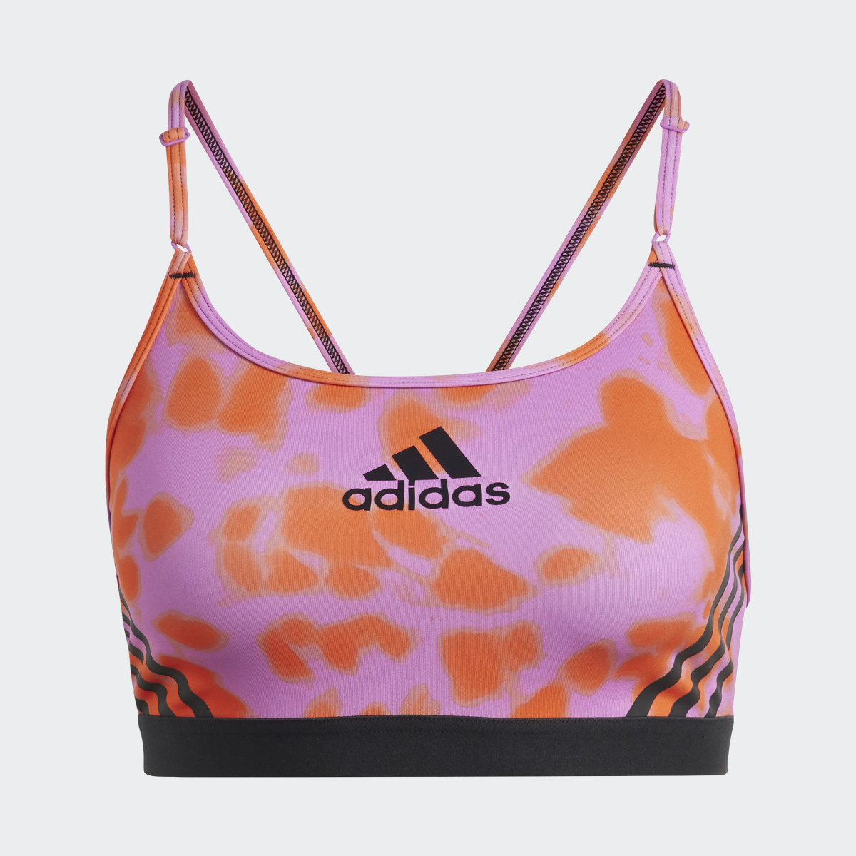 Adidas Aeroreact Light-Support Hyperglam Printed Bra. 5