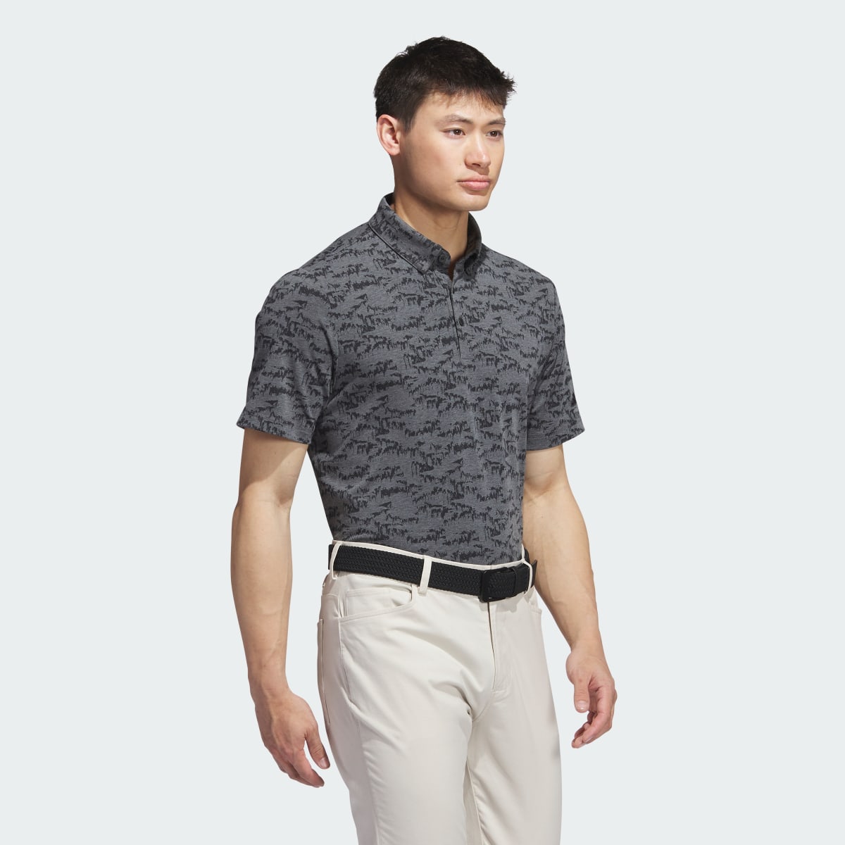 Adidas Go-To Printed Golf Polo Shirt. 9
