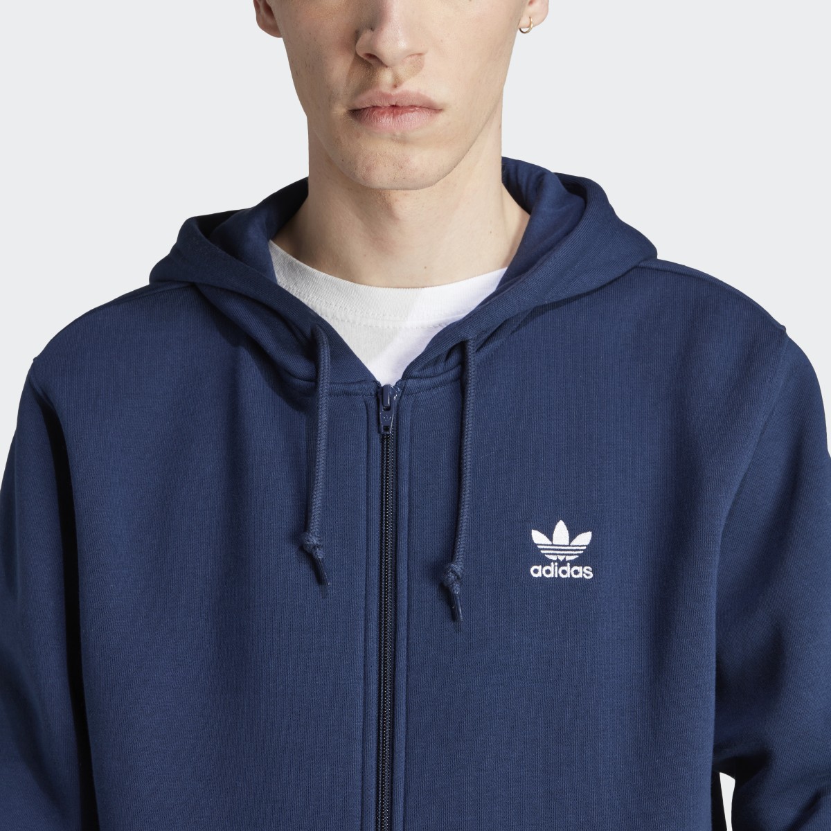 Adidas Sudadera con Gorro Trifolio Essentials Cierre Frontal. 6