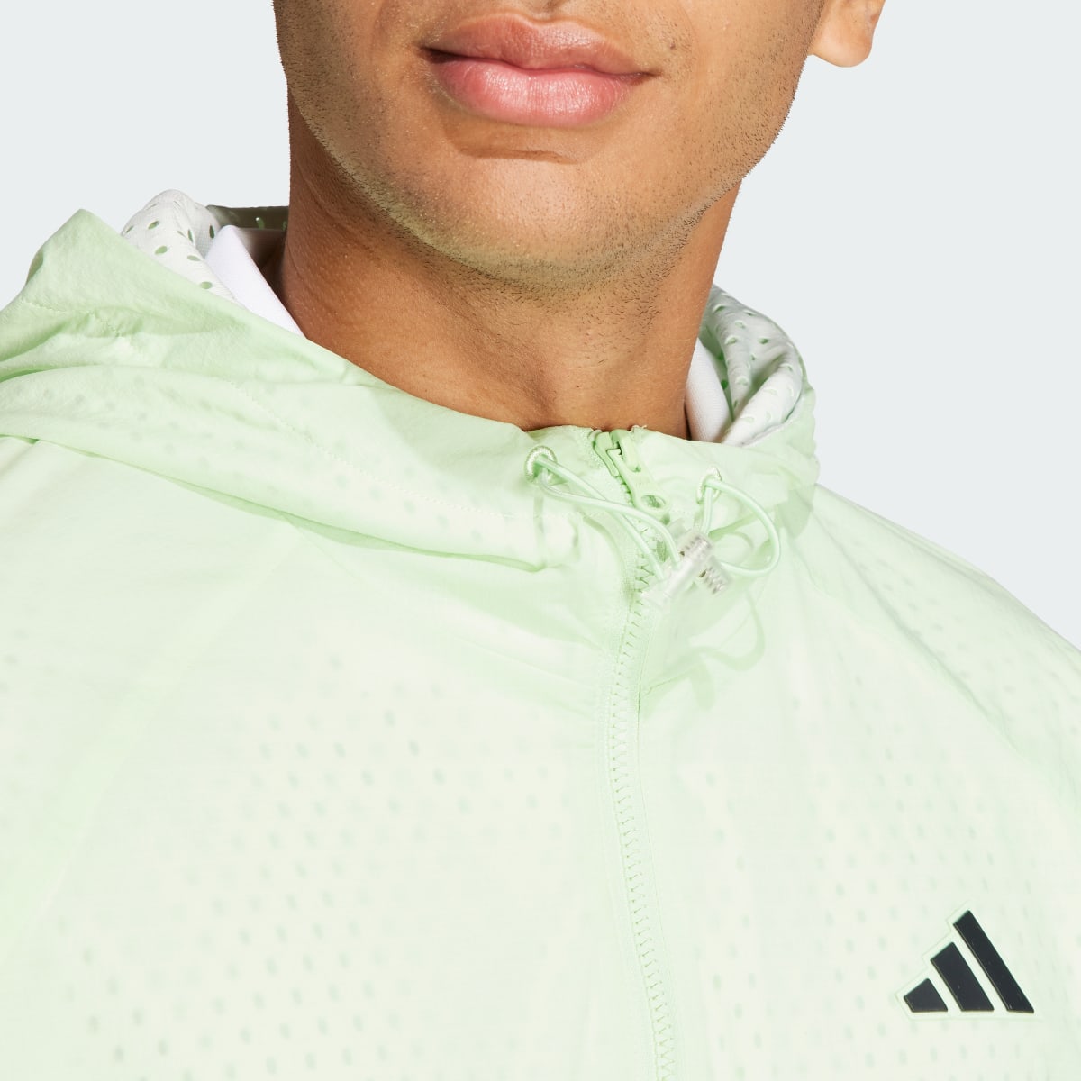 Adidas Chaqueta Tennis Pro Semi-Transparent. 7