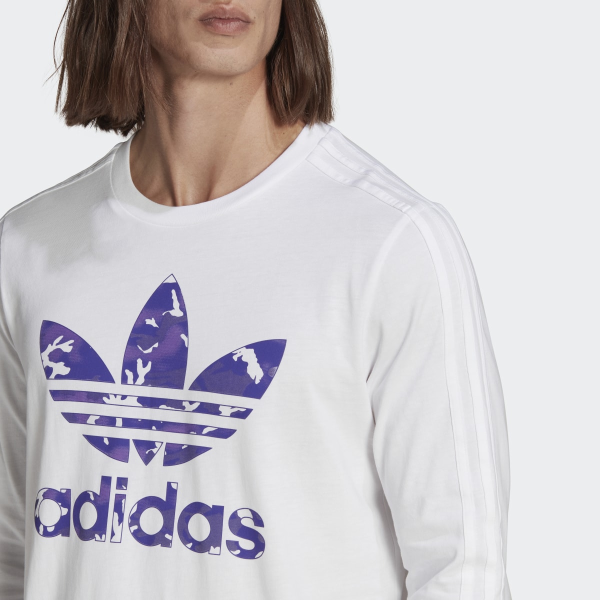 Adidas Graphics Camo Stripe Long Sleeve T-Shirt. 6