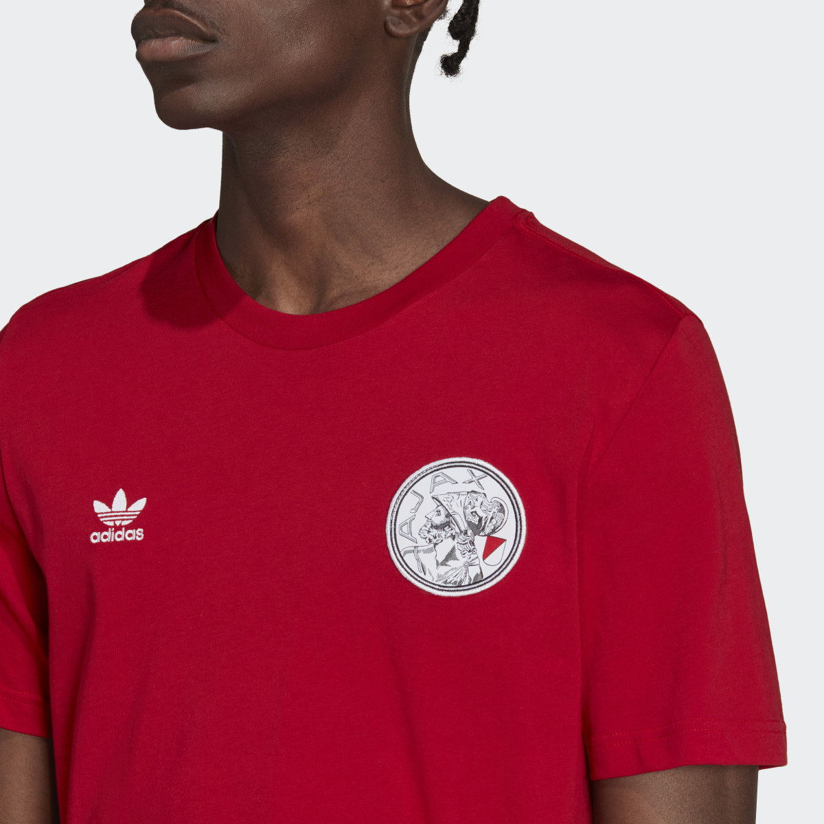 Adidas Ajax Amsterdam Essentials Trefoil T-Shirt. 6