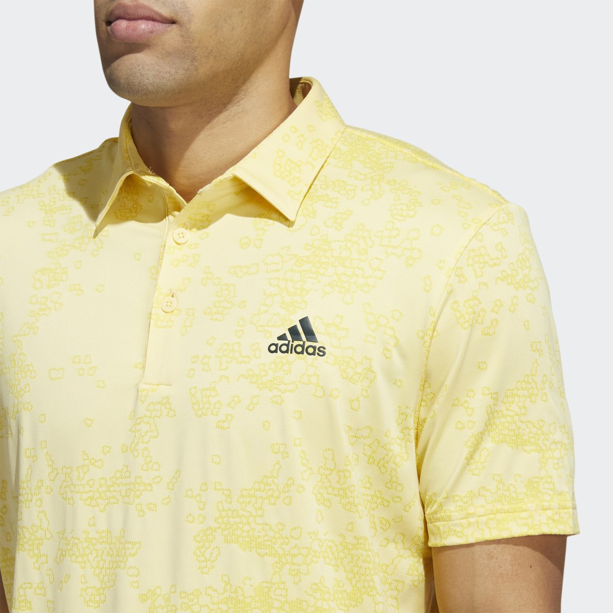 Adidas Jacquard Golf Polo Shirt. 6