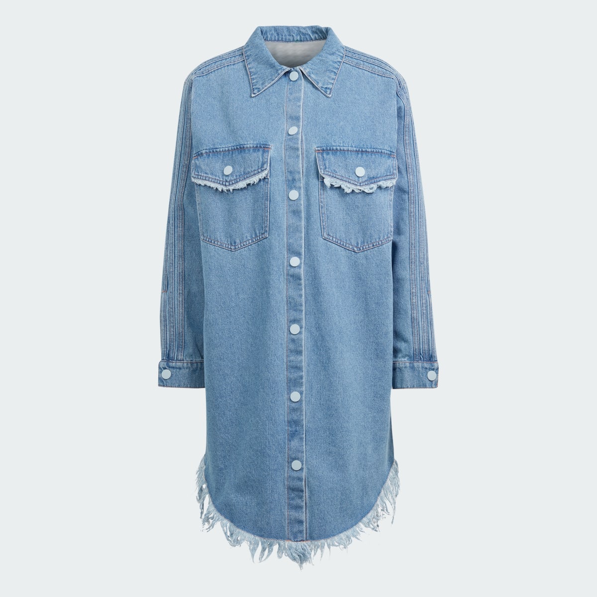 Adidas Abito adidas Originals x KSENIASCHNAIDER Fringed Shirt. 6