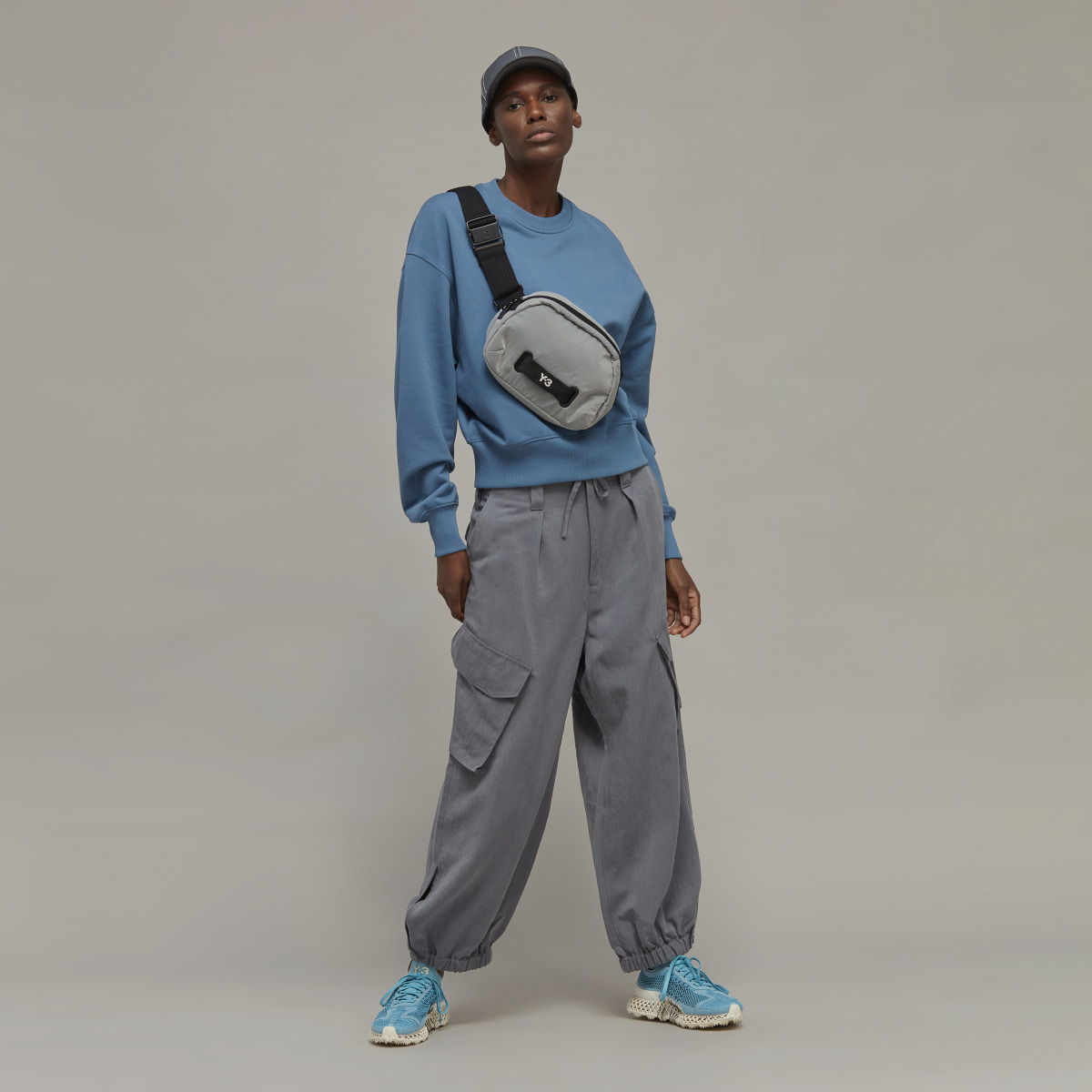 Adidas Sweat-shirt boxy ras-du-cou en coton bio Y-3. 4
