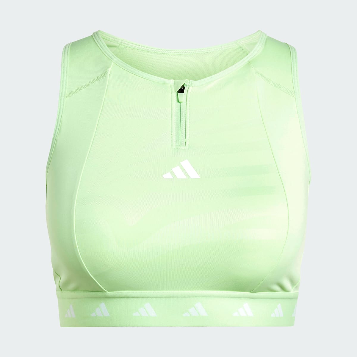 Adidas Powerimpact Training Medium-Support Techfit High-Neck Zip Bra. 5