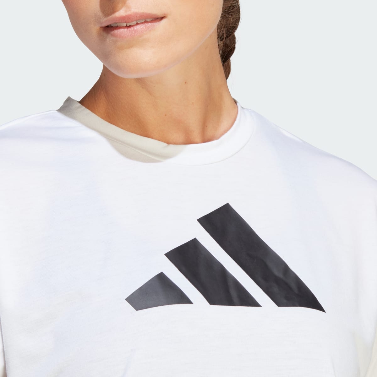 Adidas Train Icons Training Regular Fit Logo Tişört. 6