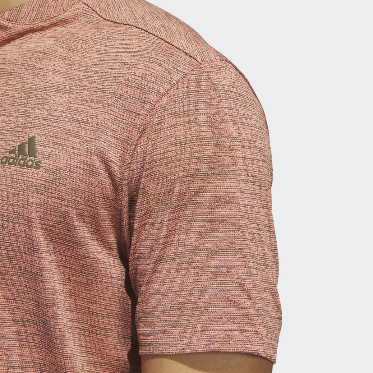 Adidas Textured Stripe Polo Shirt. 6