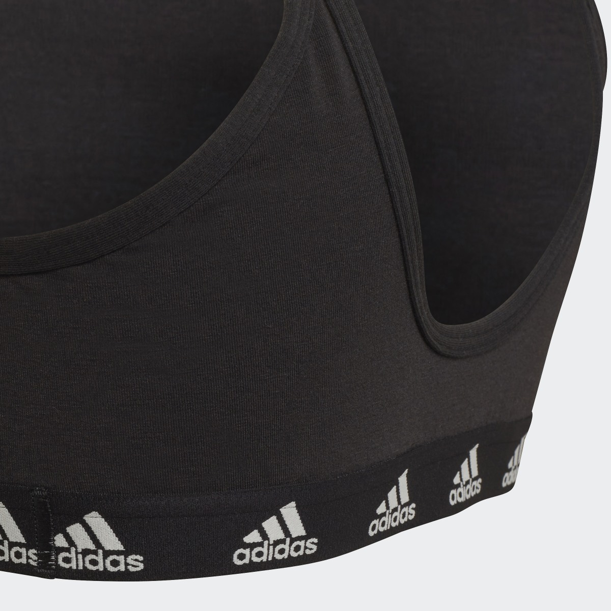 Adidas Purebare Light Support Cotton Bustier. 5