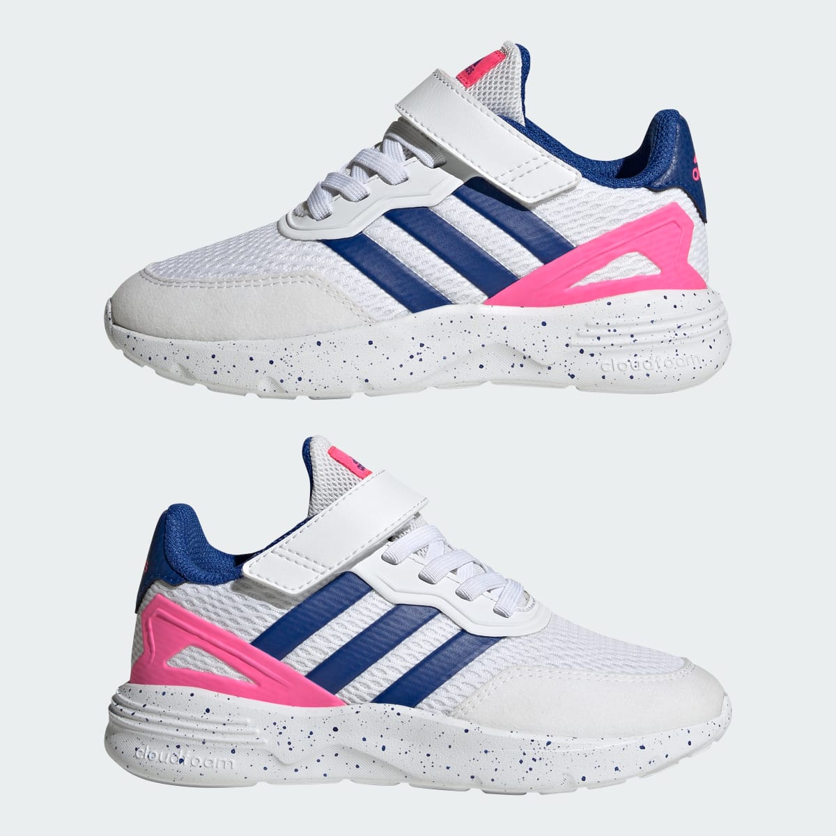 Adidas Chaussure à lacets élastiques et scratch Nebzed. 8