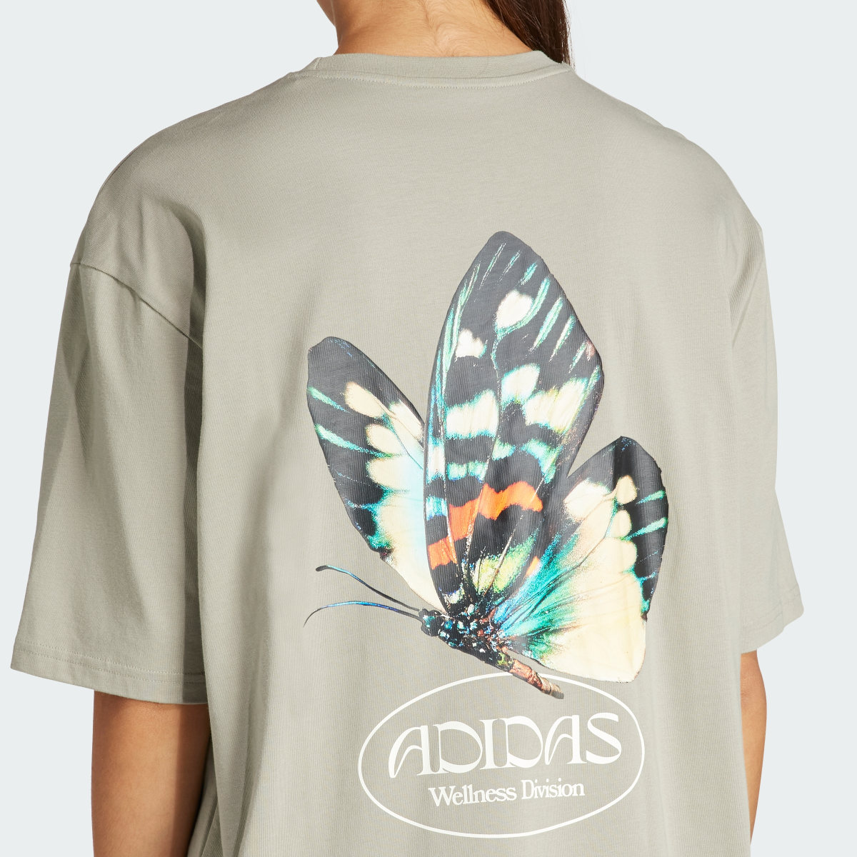 Adidas Butterfly Graphic Boyfriend Pocket Tee Spirit of Nature. 7
