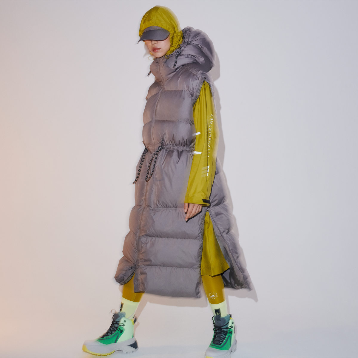 Adidas by Stella McCartney Long Padded Winter Jacket. 4