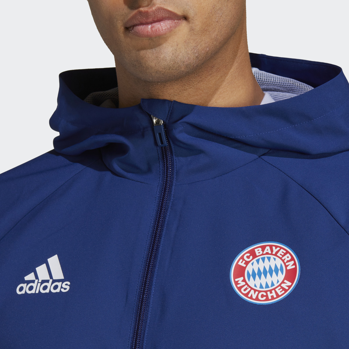 Adidas FC Bayern Graphic Windbreaker. 8