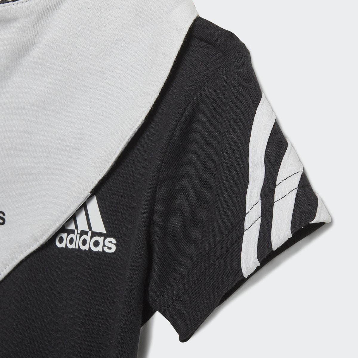 Adidas 3-Stripes Onesie with Bib. 5