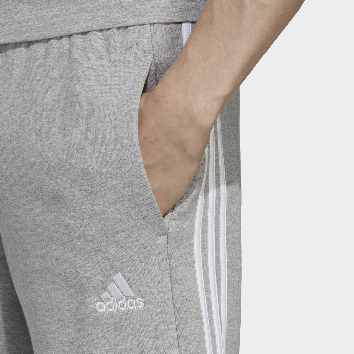 Adidas Essentials French Terry 3-Stripes Shorts. 5