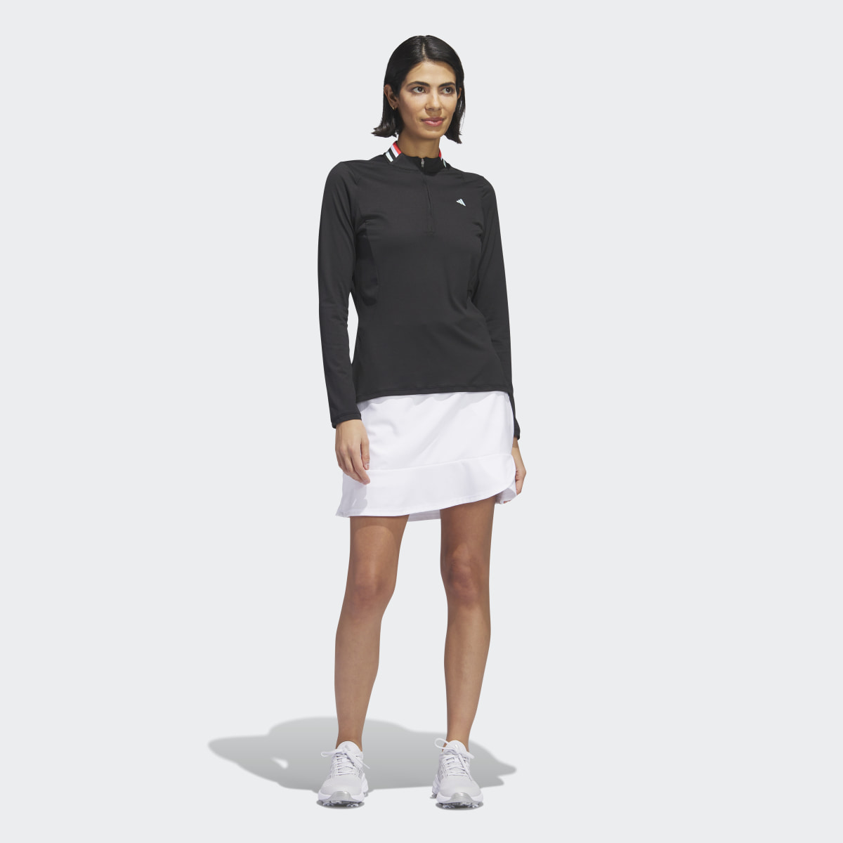 Adidas Ultimate365 Tour Long Sleeve Mock Polo Shirt. 7