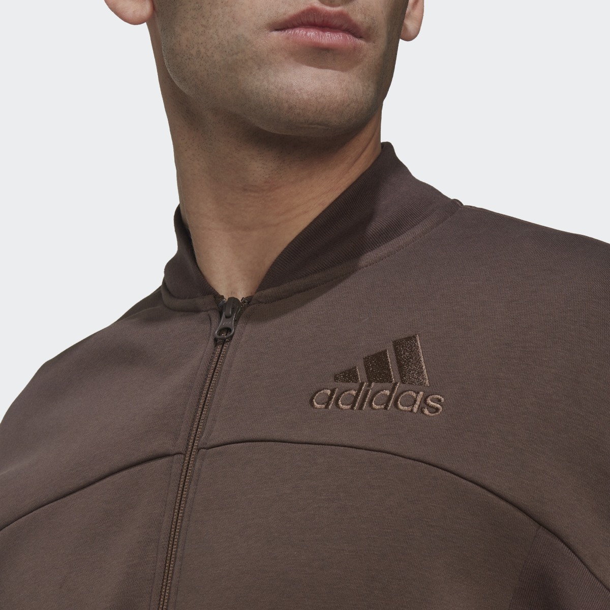 Adidas Casaco em Fleece Studio Lounge. 7