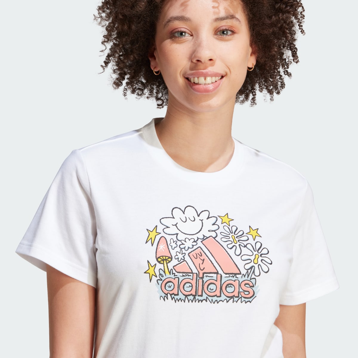 Adidas Doodle Graphic T-Shirt. 6