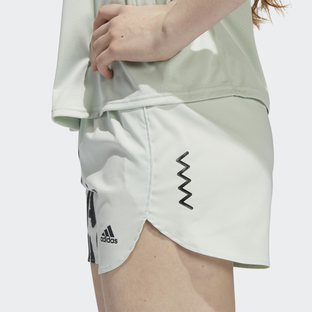 Adidas Run Fast Running Shorts With Inner Briefs. 7