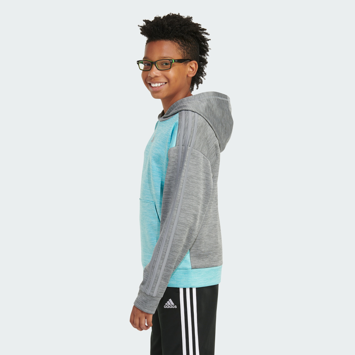 Adidas Long Sleeve Game and Go Mélange Pullover Hoodie. 6