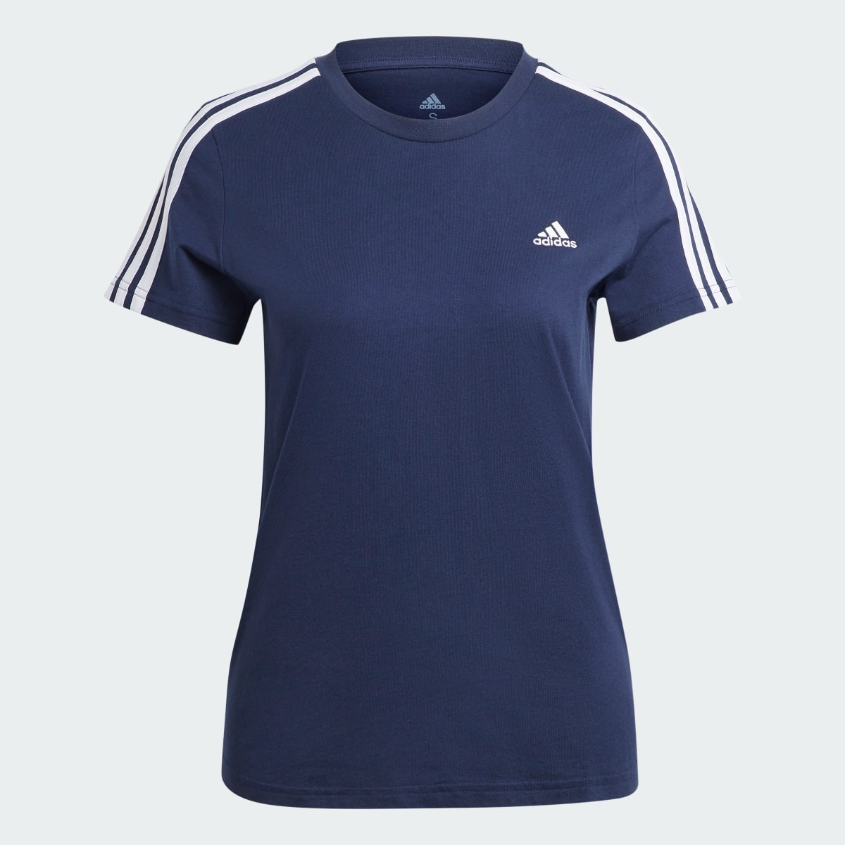 Adidas Essentials Slim 3-Stripes T-Shirt. 5