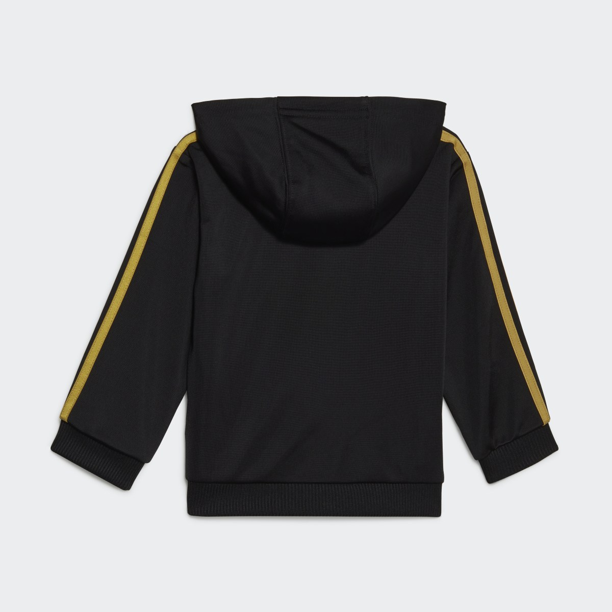 Adidas Essentials Shiny Hooded Track Suit. 4