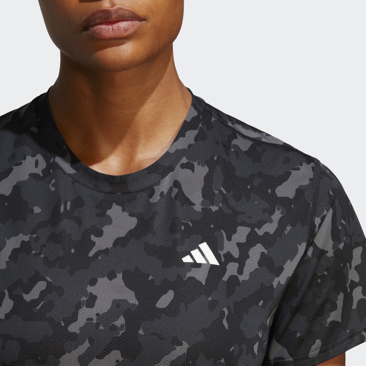 Adidas Own the Run Camo Running T-Shirt. 7