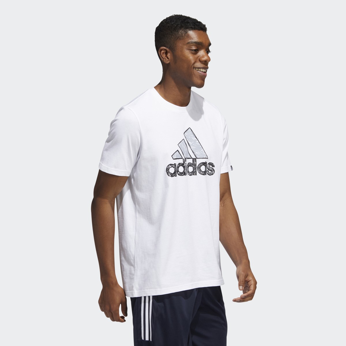Adidas Sketch Badge of Sport Graphic Tee. 4