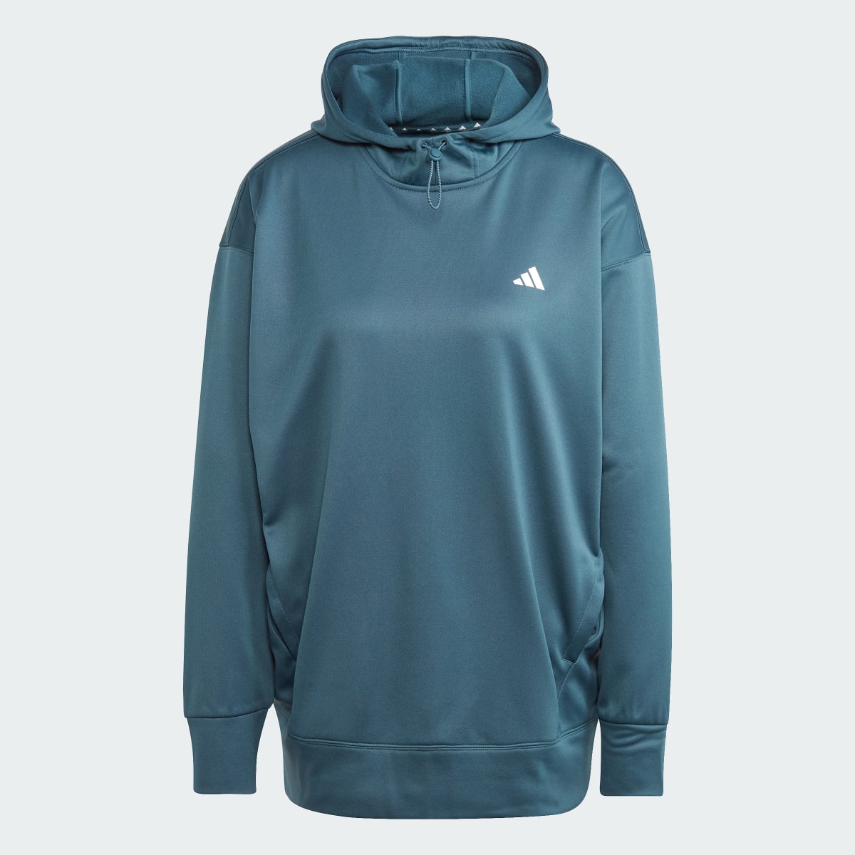 Adidas AEROREADY Game and Go Fleece Kapüşonlu Üst. 5