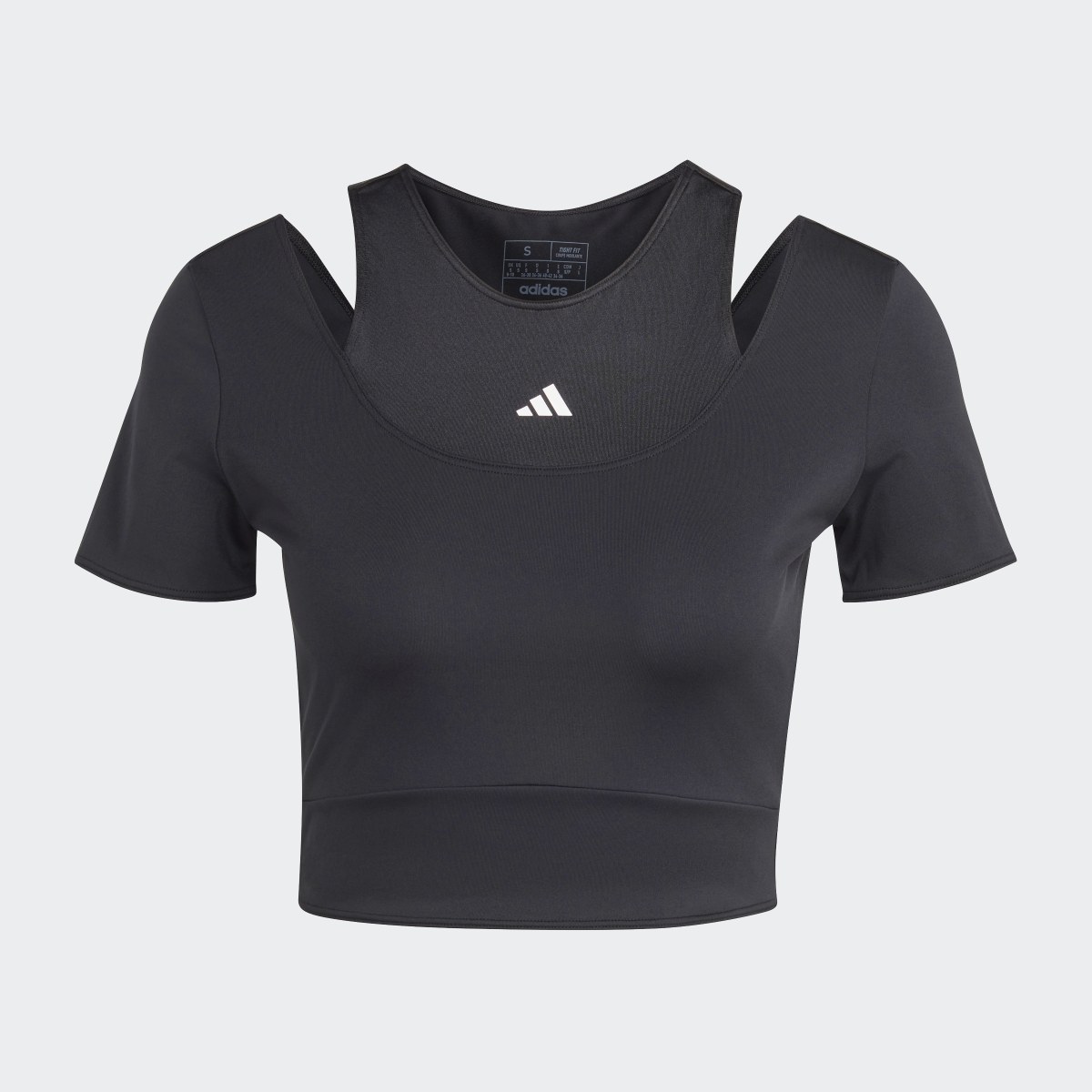 Adidas HIIT AEROREADY Crop Training T-Shirt. 5