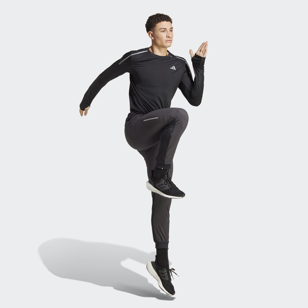 Adidas Fast Long Sleeve Engineered Running Tee. 4