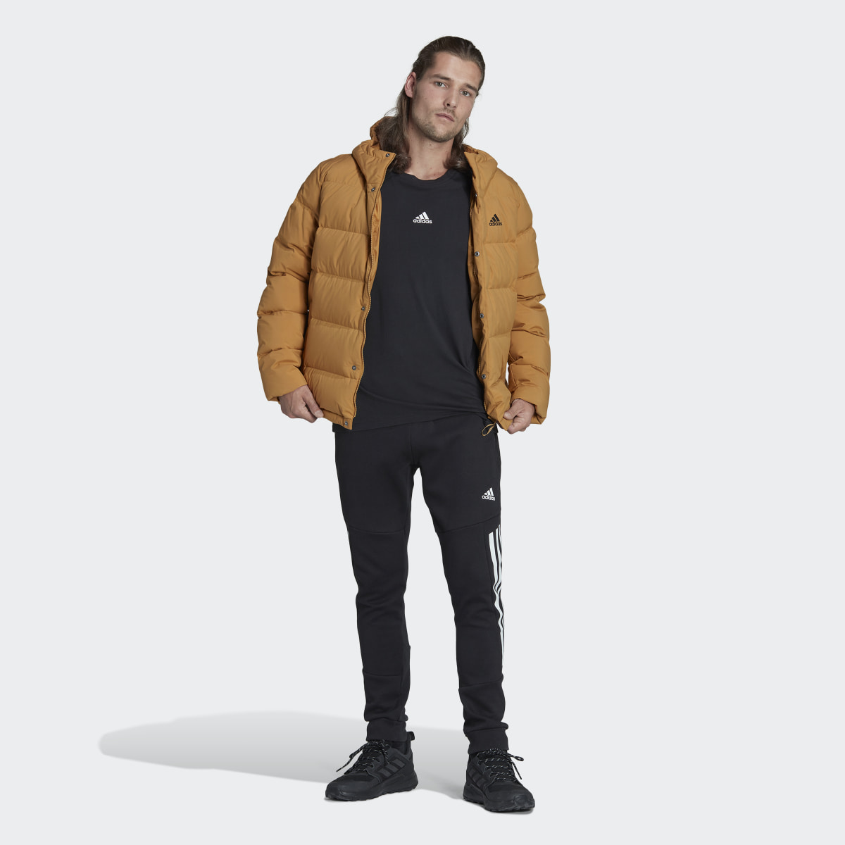 Adidas Helionic Hooded Down Jacket. 6