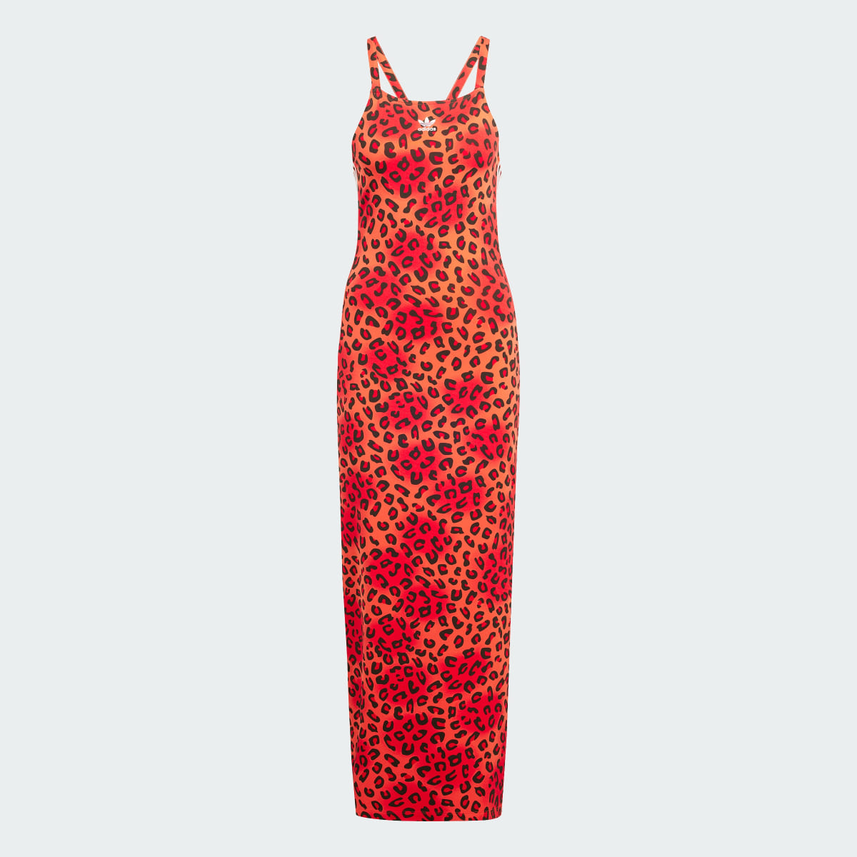 Adidas Originals Leopard Luxe 3-Stripes Maxi Dress. 5