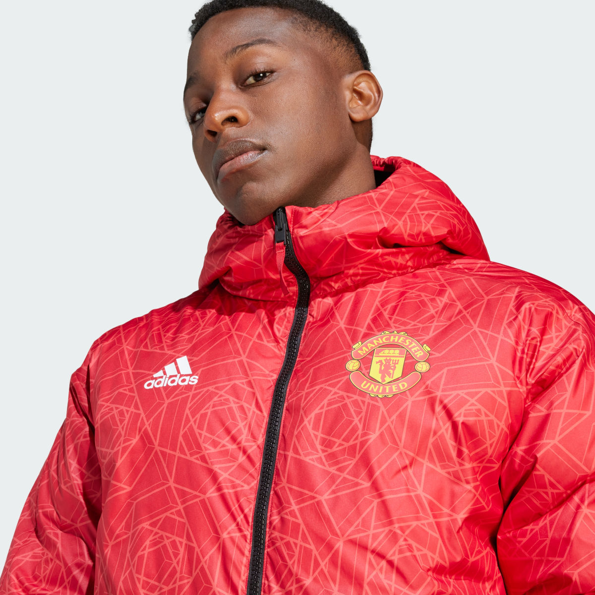 Adidas Chaqueta de plumón Manchester United DNA. 8