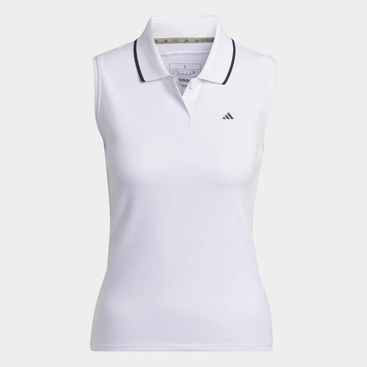 Adidas Go-To Piqué Sleeveless Golf Polo Shirt. 6