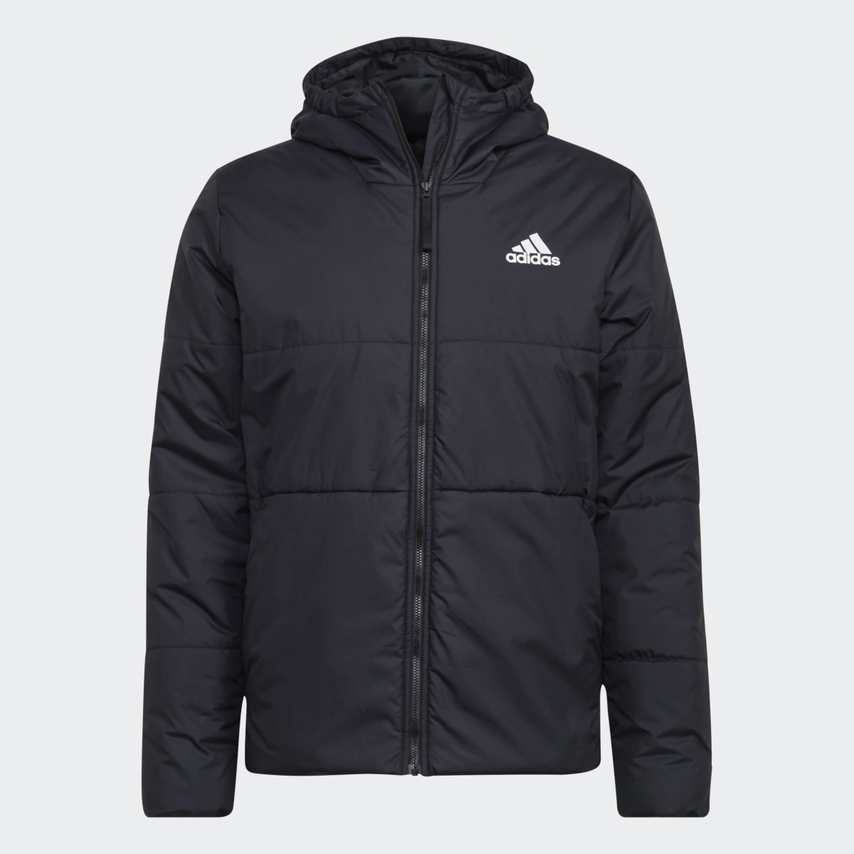 Adidas BSC 3-Stripes Hooded Insulated Jacket. 5